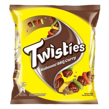Twisties Corn Snack Multi-pack 8x13g - Kaboom! BBQ Curry