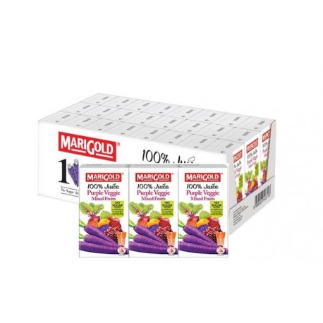 Marigold 100% Juice Drink 200mlx3x8 - Purple Veggie & Mixed Fruits