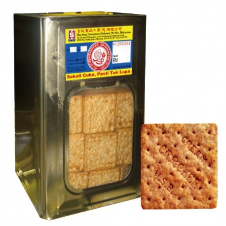 Hup Seng Hi-Fibre Wholemeal Crackers 3.5Kg (Bulk Tin)