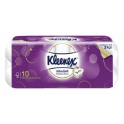 Kleenex Ultrasoft Cottony Clean 3ply Toilet Tissue 10s