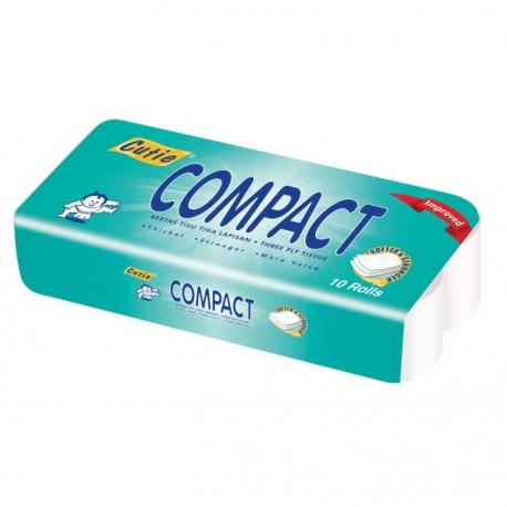 Cutie Compact 3ply Toilet Tissue Rolls - Online Grocery Store Malaysia