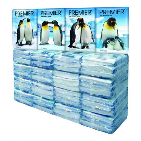 PREMIER 2Ply Pocket Tissue 5x12x9s