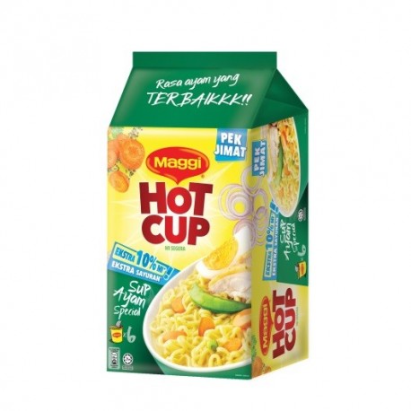 Maggi Hot Cup Chicken Soup Flavour 6x57g