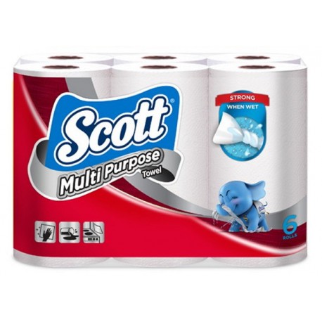 SCOTT Multi Purpose Kitchen Towel 6 Rolls
