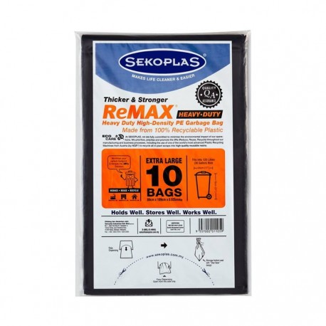 Sekoplas ReMax HDPE Garbage Bag 10s - Extra Large