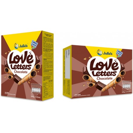 Julie's Love Letter 100g - Chocolate Flavoured