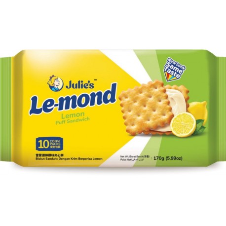 Julie's Le-mond Puff Sandwich 170g - Lemon Flavoured