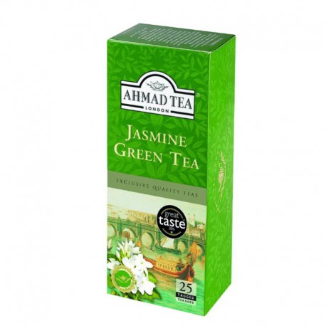 Ahmad Tea Jasmine Green Tea 2gx25's Teabags