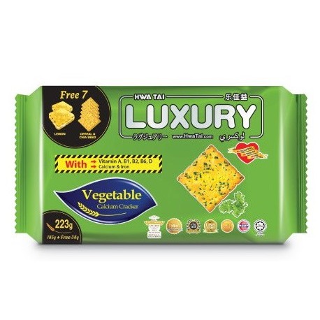 Hwa Tai LUXURY Crackers 185g - Vegetable