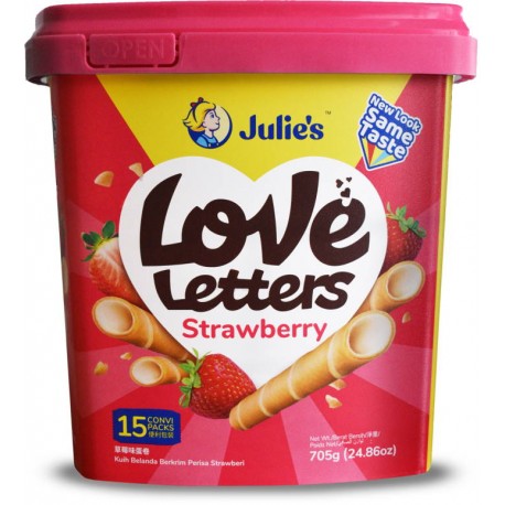 Julie's Love Letter 705g - Strawberry Flavoured