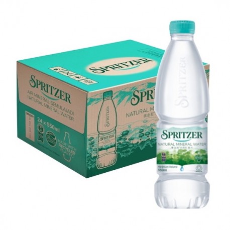 Spritzer Natural Mineral Water 550ml x 24