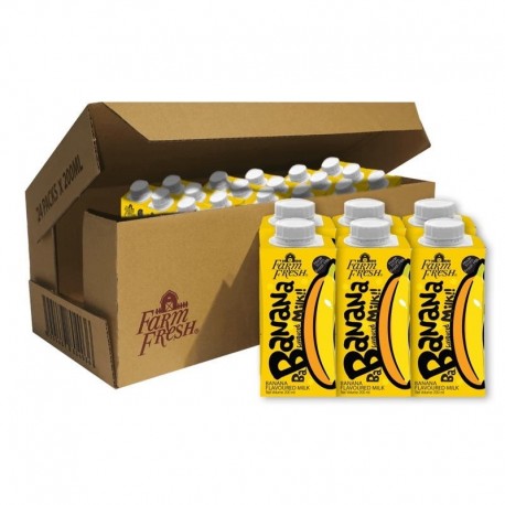 Farm Fresh UHT Banana Flavoured Milk 200ml x24