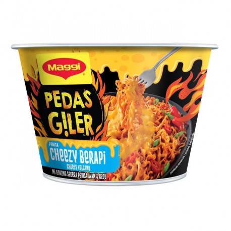Maggi Pedas Giler Bowl 94g - Cheezy Volcano