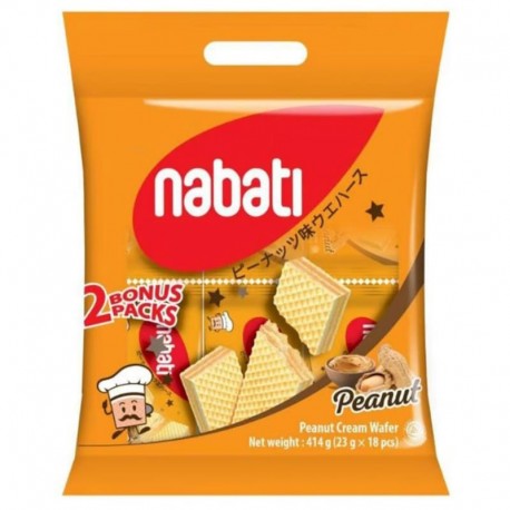 Nabati Cream Wafer 20g x18s - Peanut Butter