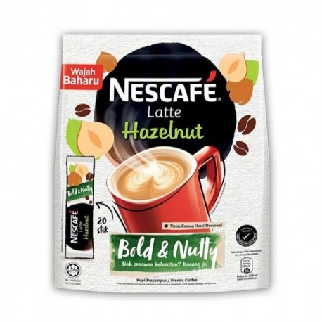 Nescafe Latte Hazelnut Premix Coffee 23g x15