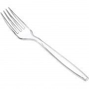 7" Clear Heavy Duty Plastic Fork 50s pack