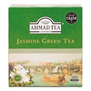 Ahmad Tea Jasmine Green Tea 100's Tagged Teabags