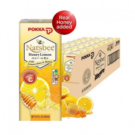 Pokka Natsbee Honey Lemon Drink 4x6x250ml (Tetra)