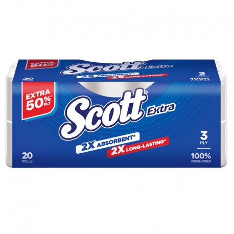 SCOTT Extra 3ply Toilet Roll 20s Value Pack