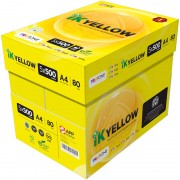 IK Yellow A4 Paper 80gsm 500sheets x5