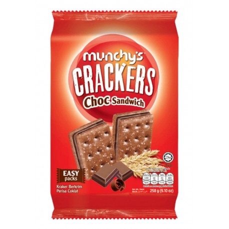 Munchy's Choc Sandwich 258g- Chocolate Cream