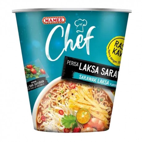 Mamee Chef Cup Instant Noodles 78g - Sarawak Laksa