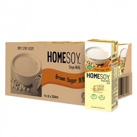 Homesoy Brown Sugar Soya Milk 4x6x250ml