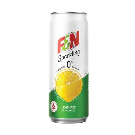 F&N Sparkling Zero 325ml x12 - Lemonade