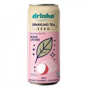 Drinho Zero Sparkling Tea 320ml x24 - Rose Lychee