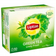Lipton Fresh Green Tea Enveloped Teabags 1.5g x50s