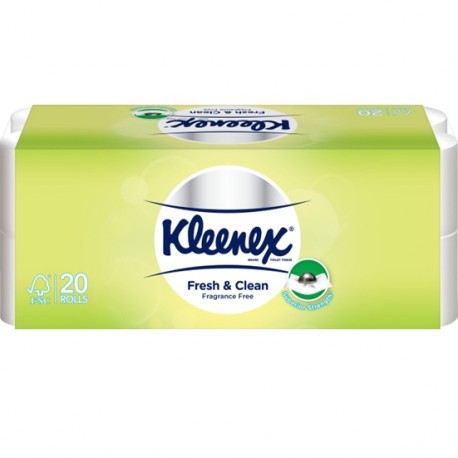Kleenex 2ply Toilet Tissue Fresh & Clean 20s