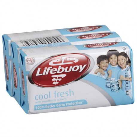 Lifebuoy Antibacterial Soap 3 x 70g - Cool Fresh