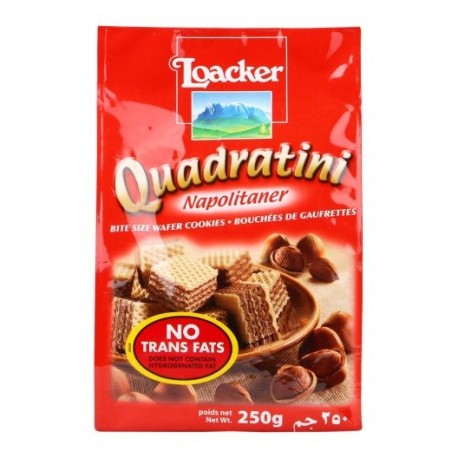 Loacker Quadratini Wafer 250g - Napolitaner