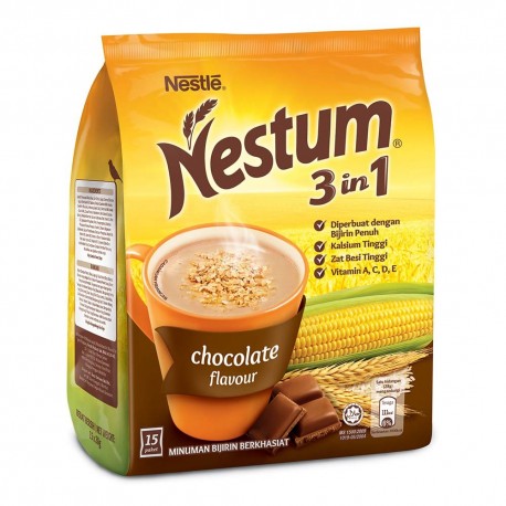 Nestum 3in1 Cereal Drink - Chocolate Flavour 28gx15