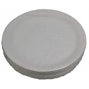 7-inch Plain White Paper Plate -50's Pack