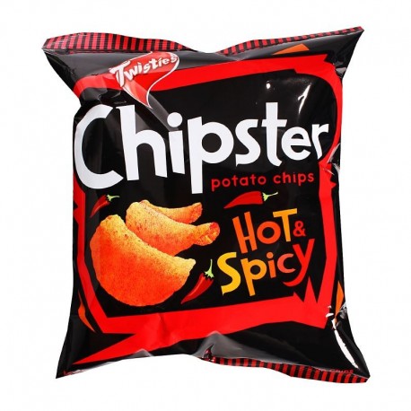 Twisties Chipster Potato Chips 60g - Hot & Spicy