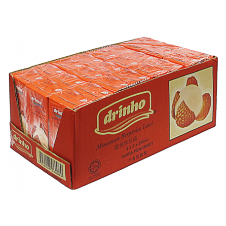 Drinho Lychee Drink 4x6x250ml (Tetra)