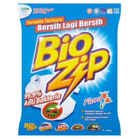 Bio Zip Powder Detergent 2.5Kg- Flora
