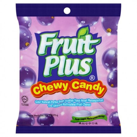 Fruit Plus Chewy Candy 120g - Blackcurrant