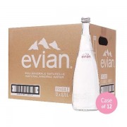 Evian Natural Mineral Water 750ml x 12 (GLASS)