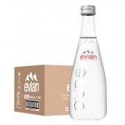 Evian Natural Mineral Water 330ml x 20 (GLASS)