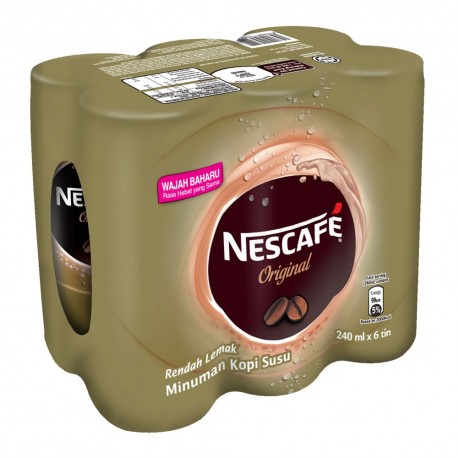 Nestle Nescafe Milk Coffee Original 240ml x6 pack